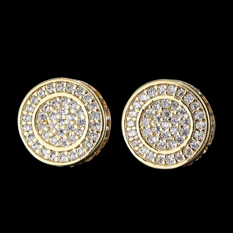 Gold Circle Earrings