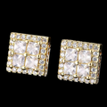 Gold butterfly earrings