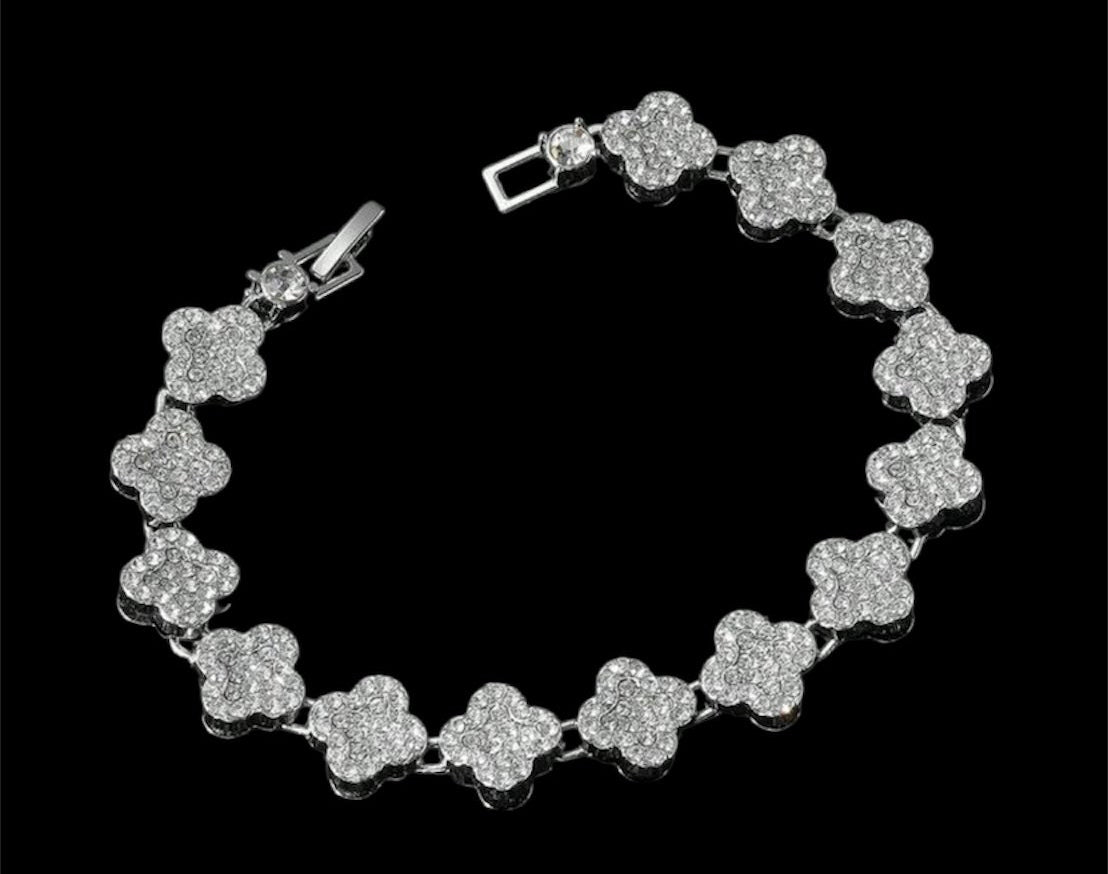 Iced Clover Bracelet