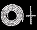 Tennis chain Cross (VVS Bold)
