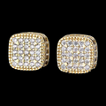 Gold Square earrings