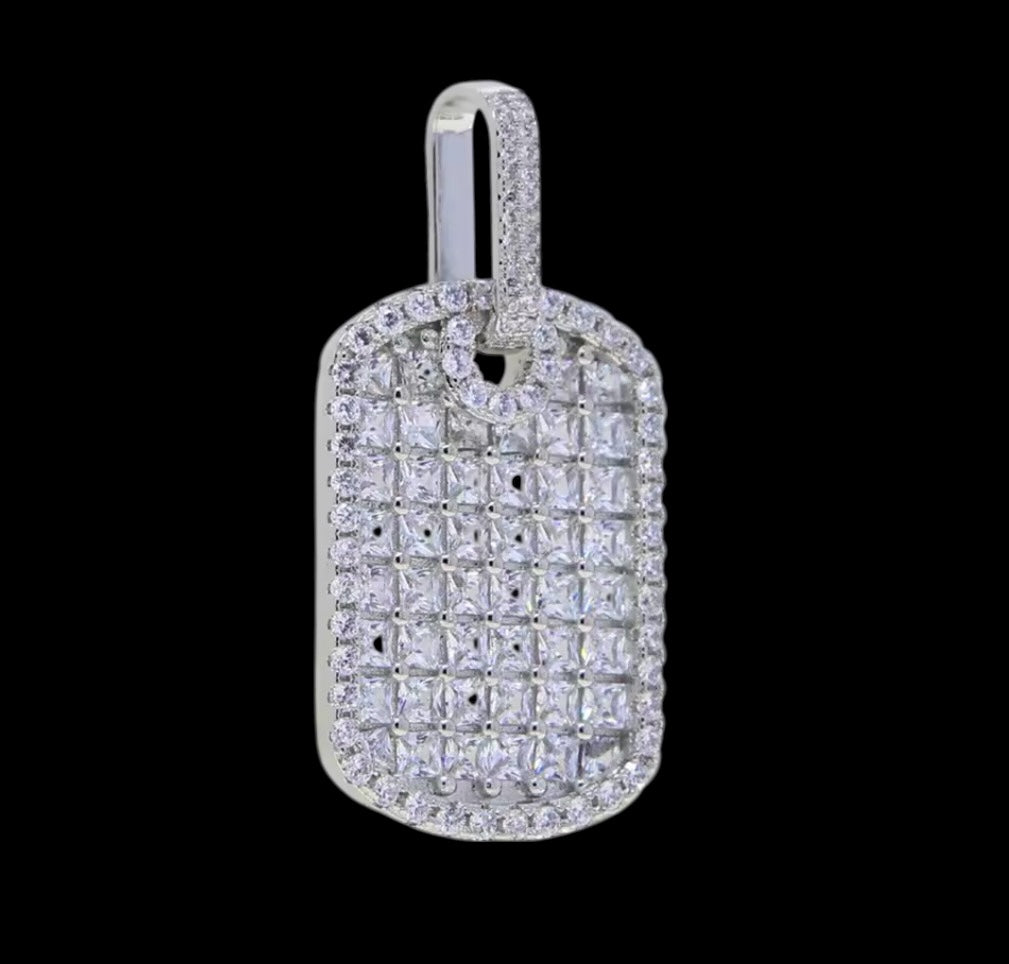 Bling square pendant