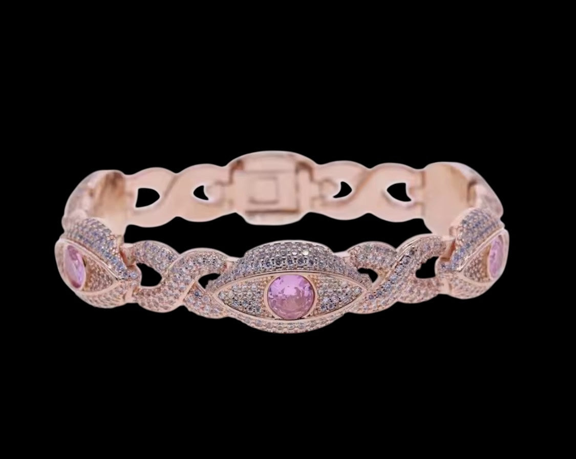 Eye infinity Bracelet (rose gold)